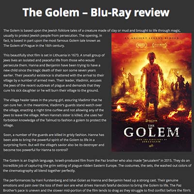 The Golem – Blu-Ray review